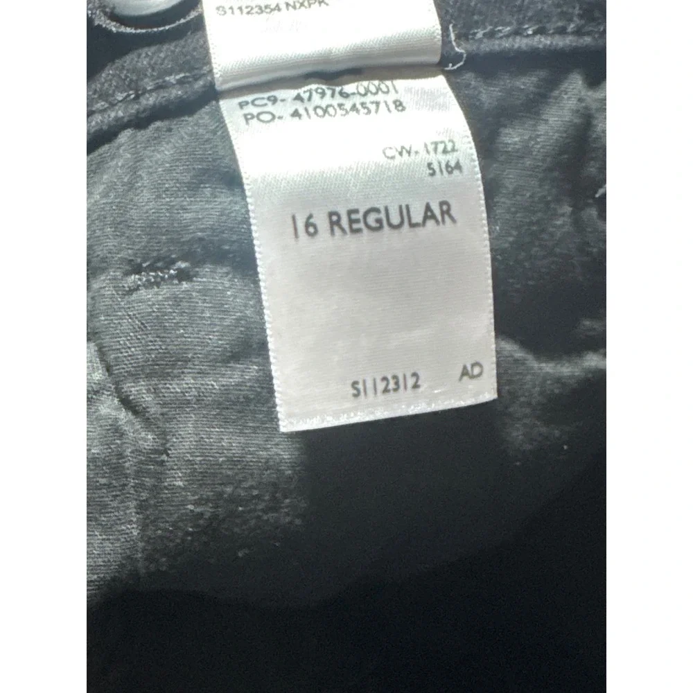 Levis‎ denizen  ids Black Denim Jeans Straight Leg Casual Pants Size 16